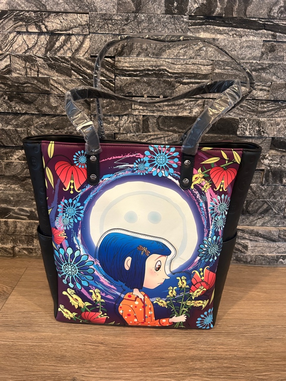 NWT Loungefly Coraline‎ Garden Glow in the Dark Tote Bag